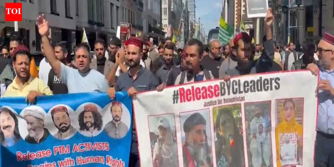 'Stop genocide': Baloch protesters in Germany sound alarm over atrocities in Pakistan