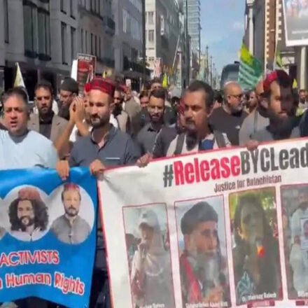 'Stop genocide': Baloch protesters in Germany sound alarm over atrocities in Pakistan