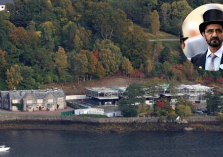 The emir of Dubai owns a 63,000-acre estate in Scotland, but the sheikh has only visited his multimillion-dollar estate five times in 20 years because it didn't have enough bedrooms