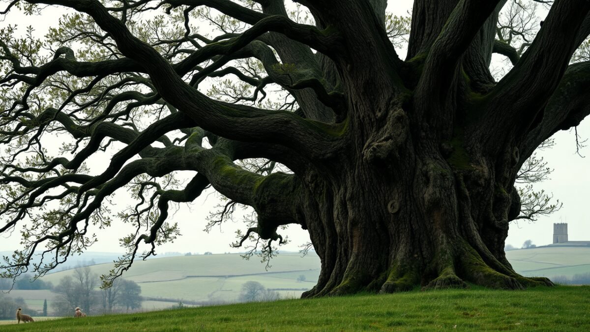 This oak tree survived a World War II bomber crash nearly 80 years ago. Now it's in the running for Tree of the Year | World News