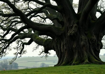 This oak tree survived a World War II bomber crash nearly 80 years ago. Now it's in the running for Tree of the Year | World News