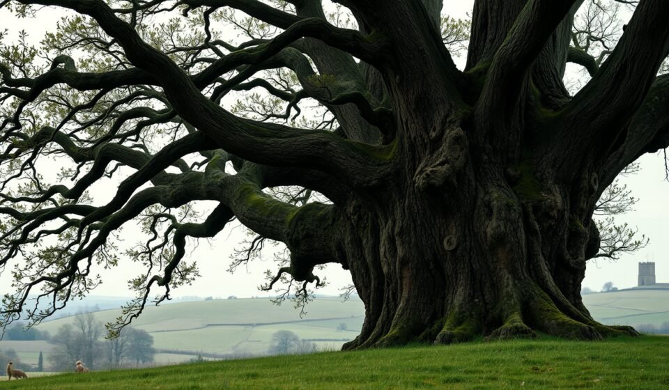 This oak tree survived a World War II bomber crash nearly 80 years ago. Now it's in the running for Tree of the Year | World News