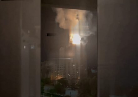 WATCH: 9-story apartment building partially collapses in Kiev after Russian attack; residents trapped