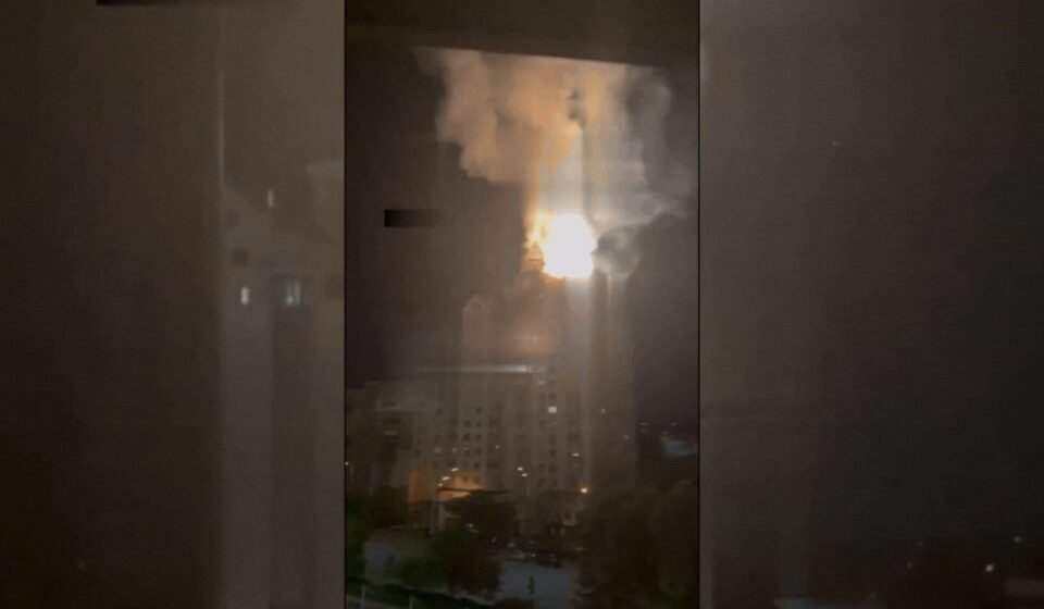WATCH: 9-story apartment building partially collapses in Kiev after Russian attack; residents trapped