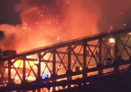 WATCH: Brooklyn Bridge catches fire during 4th of July fireworks show