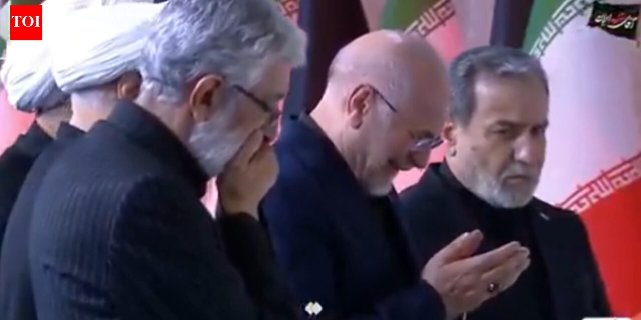 WATCH: Iran's top leaders, including Ghalibaf, break down as week-long funeral for Ayatollah Khamenei begins