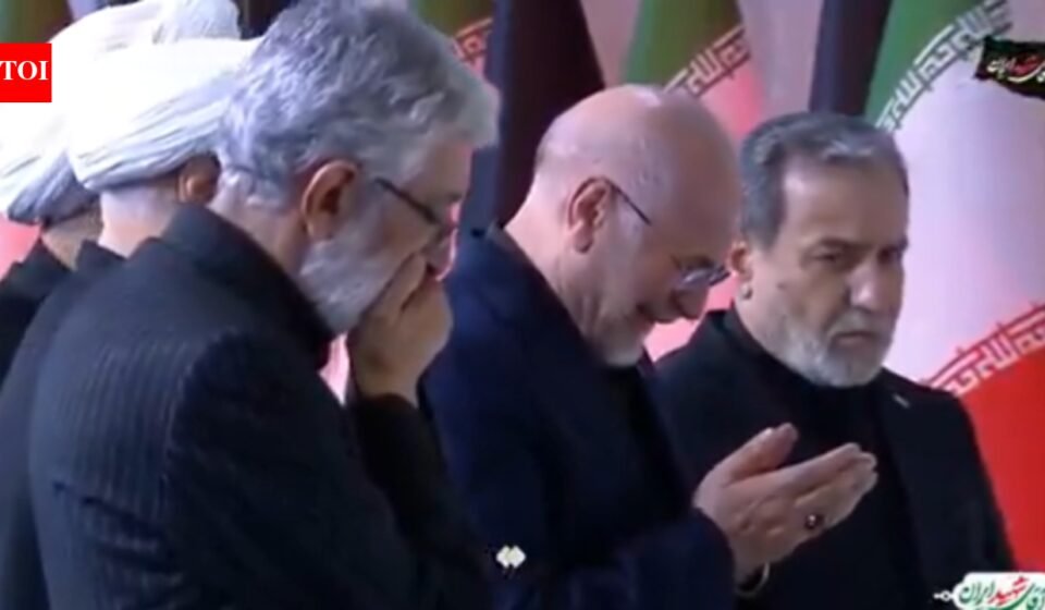 WATCH: Iran's top leaders, including Ghalibaf, break down as week-long funeral for Ayatollah Khamenei begins