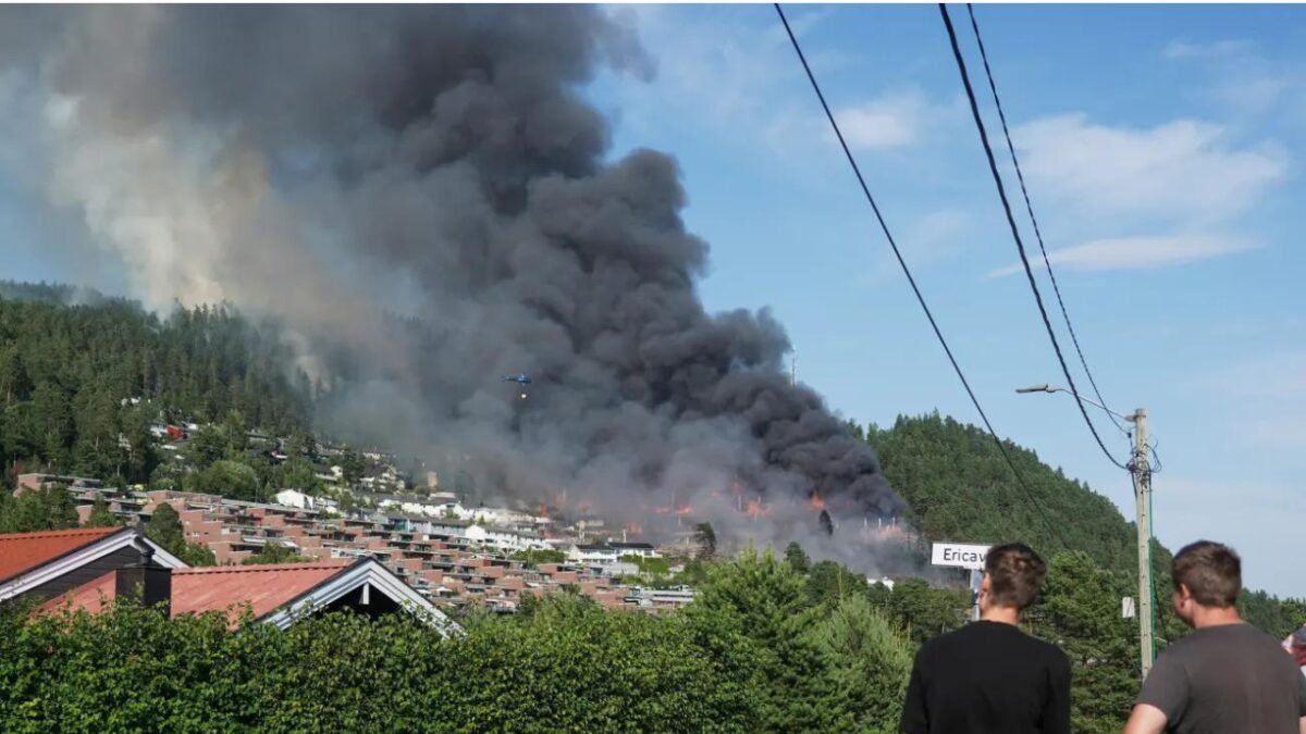 WATCH: Largest residential fire in Norway's modern history destroys at least 100 homes; triggers mass evacuations