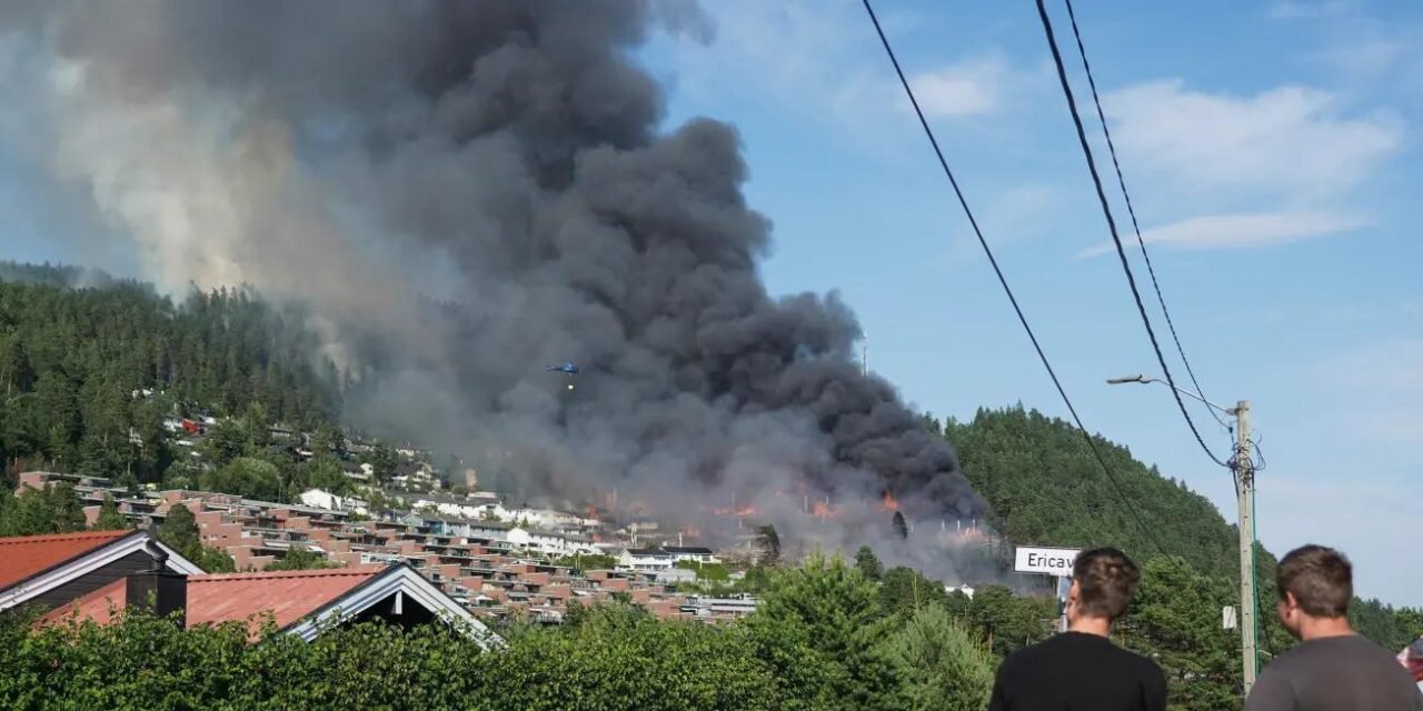 WATCH: Largest residential fire in Norway's modern history destroys at least 100 homes; triggers mass evacuations