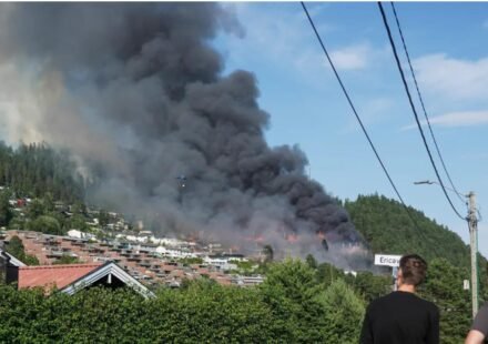 WATCH: Largest residential fire in Norway's modern history destroys at least 100 homes; triggers mass evacuations