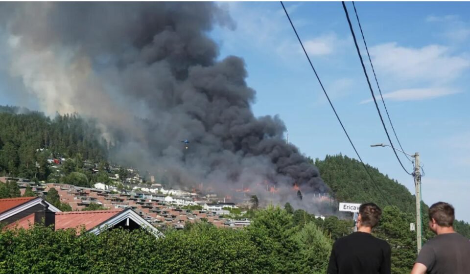 WATCH: Largest residential fire in Norway's modern history destroys at least 100 homes; triggers mass evacuations