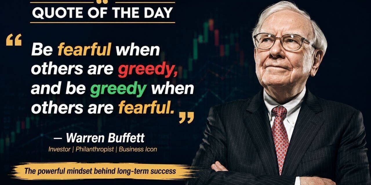 Warren Buffett Quote of the Day: "Be fearful when others are greedy and be greedy when..." - The Powerful Mindset Behind Long-Term Success | World News
