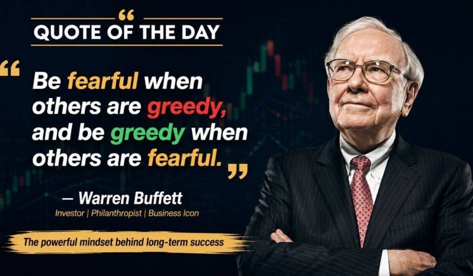 Warren Buffett Quote of the Day: "Be fearful when others are greedy and be greedy when..." - The Powerful Mindset Behind Long-Term Success | World News