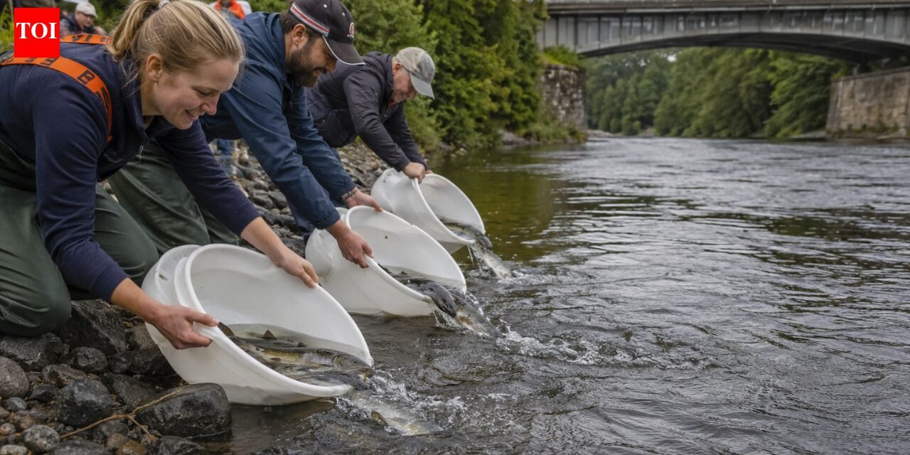 Why Stockholm releases 10,000 salmon and sea trout every year next to the Royal Palace | World News