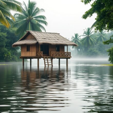 Why are houses in the Philippines built on wooden stilts to withstand floods, typhoons and intense heat? world news