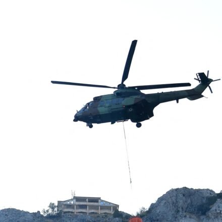 The aircraft was identified as an AH-64 Apache attack helicopter operated by the U.S. Army. (Representative Image) (AFP)