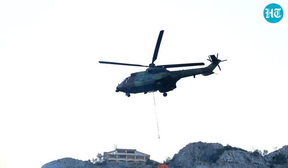 The aircraft was identified as an AH-64 Apache attack helicopter operated by the U.S. Army. (Representative Image) (AFP)