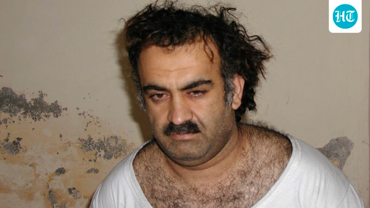 FILE- Khalid Sheikh Mohammed, the alleged Sept. 11 mastermind, is seen shortly after his capture during a raid in Pakistan Saturday March 1, 2003. (ASSOCIATED PRESS)