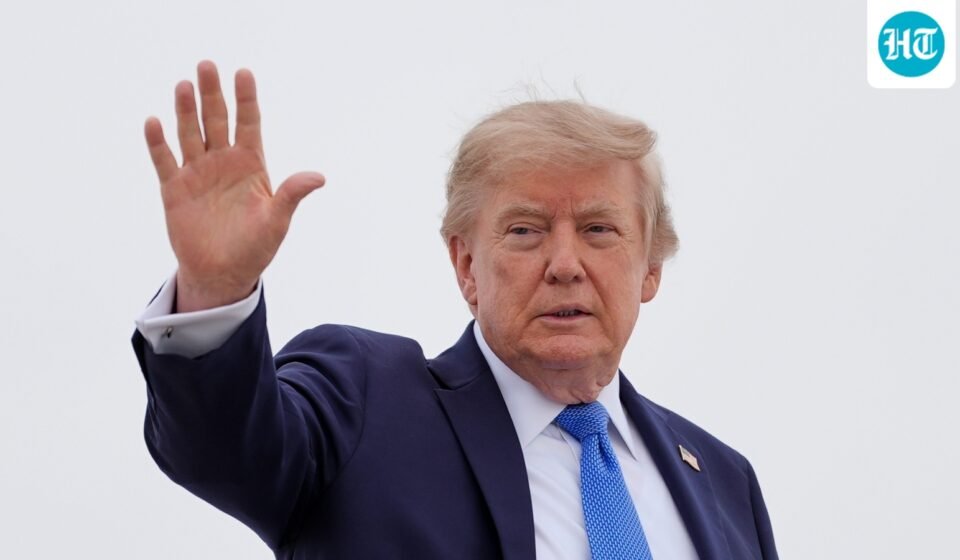 Trump was diagnosed with chronic venous insufficiency in 2025. (AP)