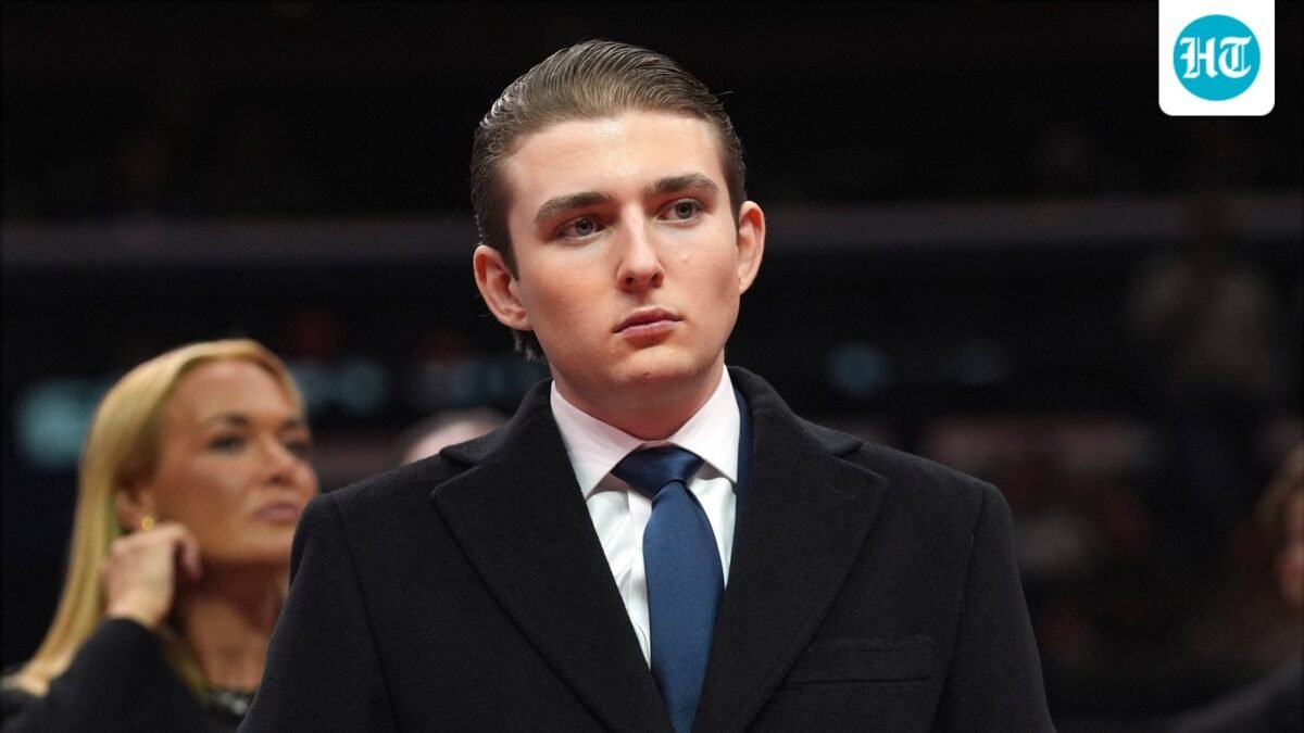 Barron Trump has reportedly built a $150 million fortune through crypto investments. (AP)