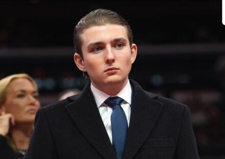 Barron Trump has reportedly built a $150 million fortune through crypto investments. (AP)