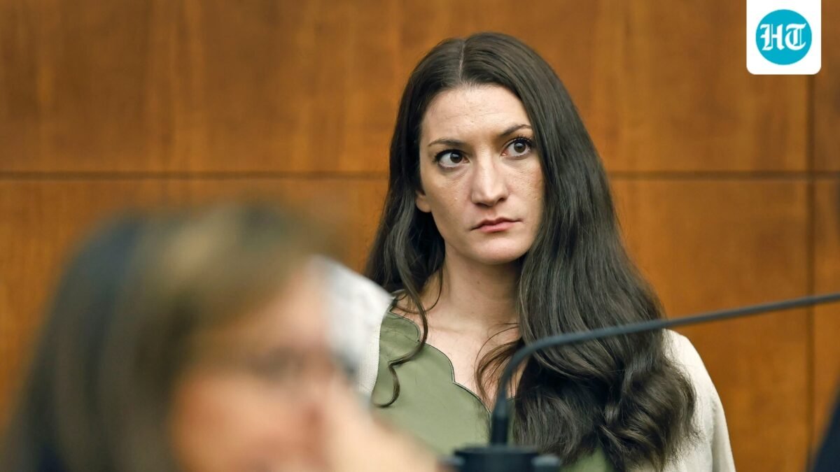 Lindsay Clancy appears in court during her murder trial in Plymouth, Massachusetts. (Greg Derr/Pool The Patriot Ledge)