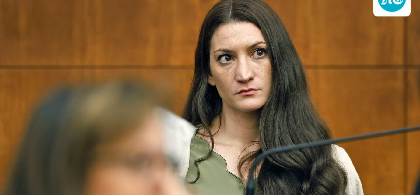 Lindsay Clancy appears in court during her murder trial in Plymouth, Massachusetts. (Greg Derr/Pool The Patriot Ledge)