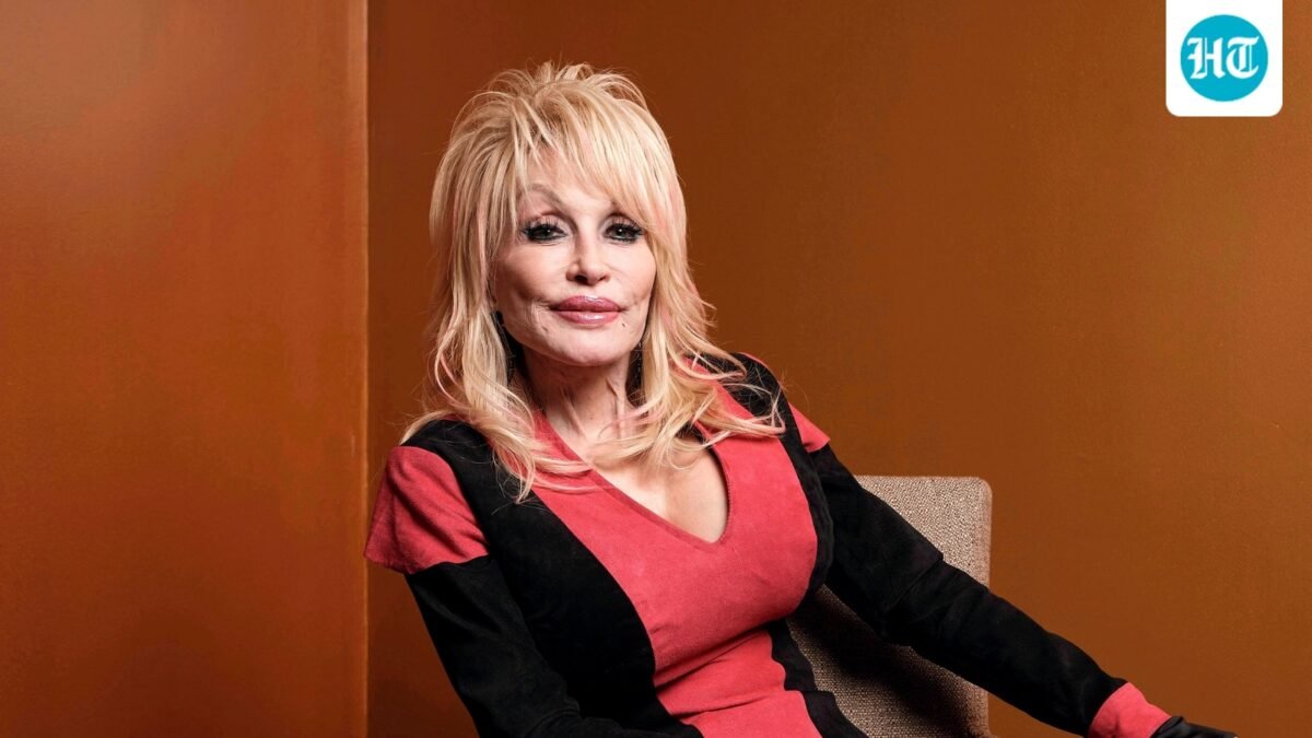 Dolly Parton poses at the Carnegie Medal of Philanthropy Ceremony in New York, on Oct. 13. (AP Photo/Andres Kudacki)