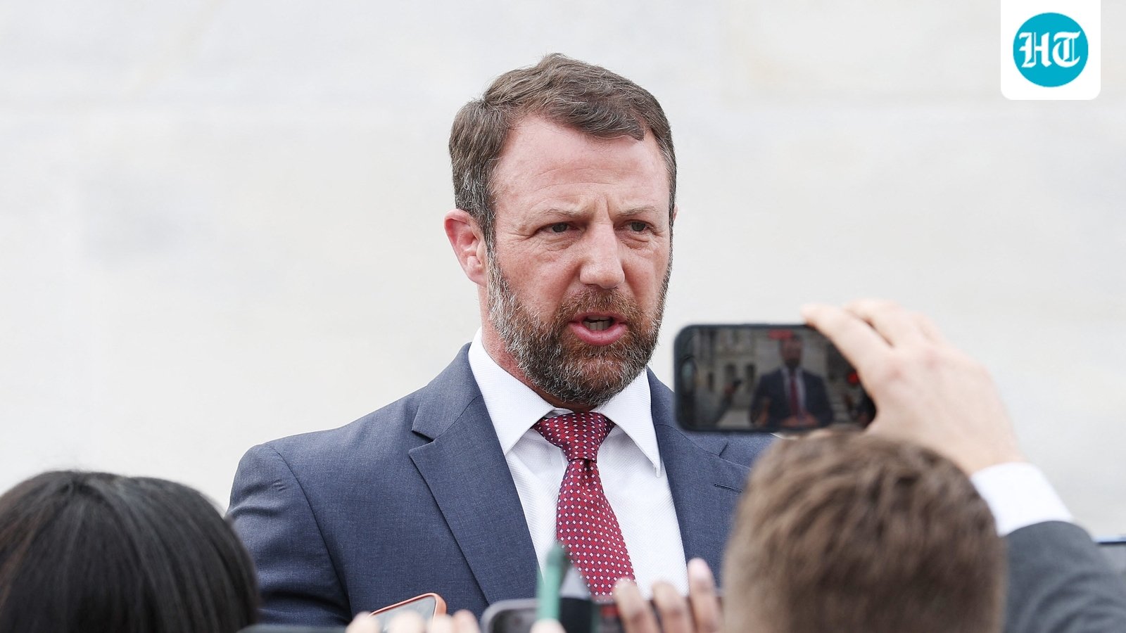 DHS Secretary Markwayne Mullin faces backlash after comments on deportation. (Getty Images via AFP)