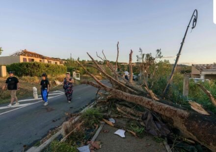 A tornado struck southwestern France on Monday, leaving 41 people injured. (AFP)