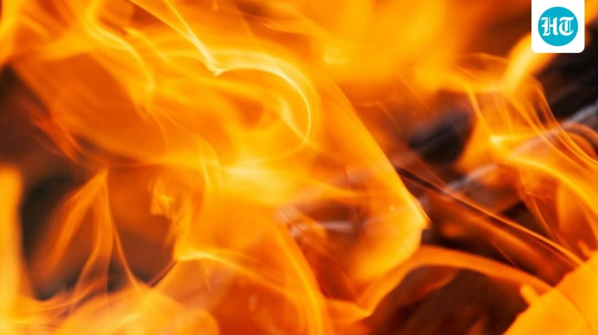 Wildfire burning in Nevada County, California. (UnSplash)