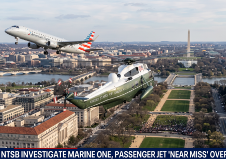 Trump Marine One flight incident