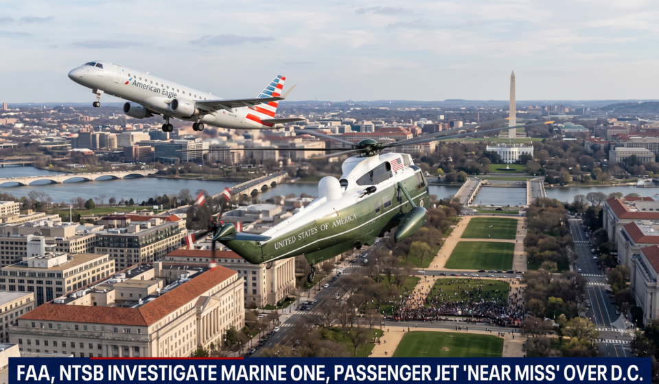 Trump Marine One flight incident