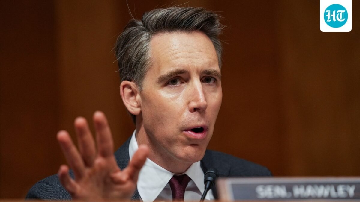 U.S. Senator Josh Hawley, who is married and has three kids, was accused of kissing a man. (REUTERS)