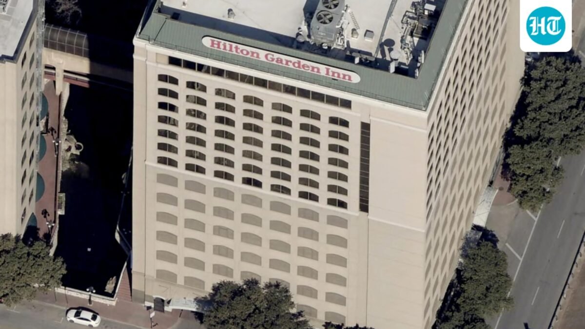 The Hilton Garden Inn Austin Downtown in Austin, Texas, in 2022.
