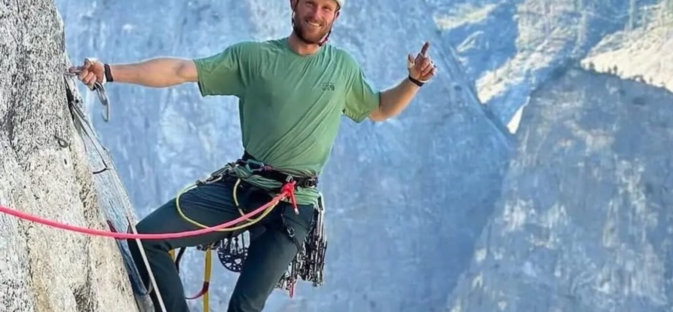 Jake Whisenant, a 30-year-old climber famous for his speed ascents of El Capitan, tragically died in a Sierra Nevada accident on August 3. (X@MarioNawfal)