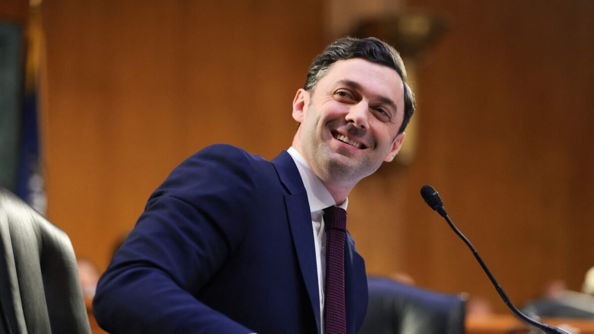 Jon Ossoff ridiculed by White officials after Trump remark. (Getty Images via AFP)