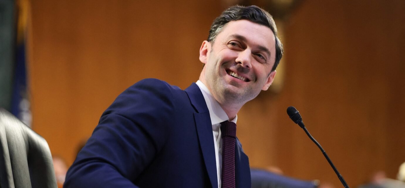 Jon Ossoff ridiculed by White officials after Trump remark. (Getty Images via AFP)