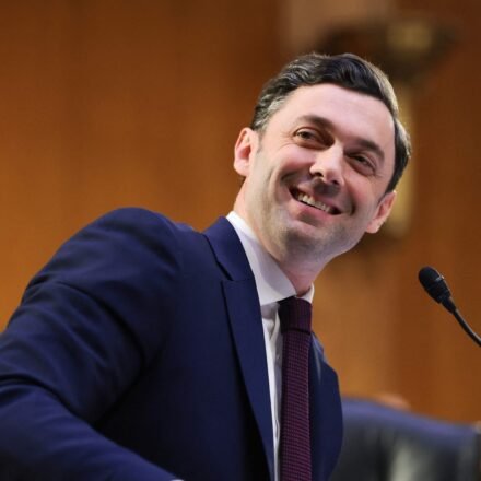 Jon Ossoff ridiculed by White officials after Trump remark. (Getty Images via AFP)