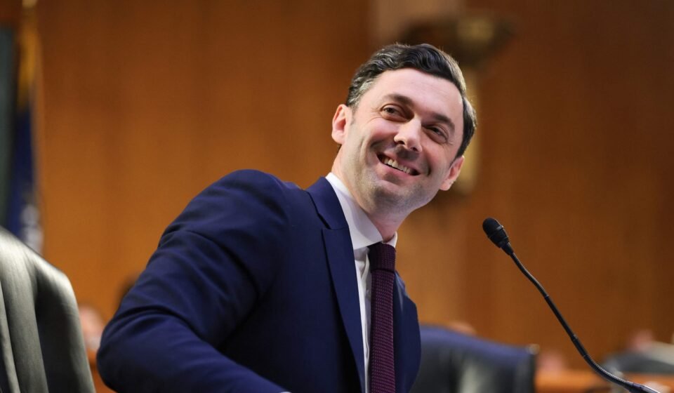 Jon Ossoff ridiculed by White officials after Trump remark. (Getty Images via AFP)