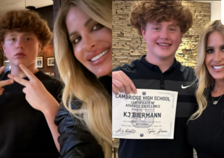Kim Zolciak with her son, KJ. (kimzolciakbiermann/ Instagram)