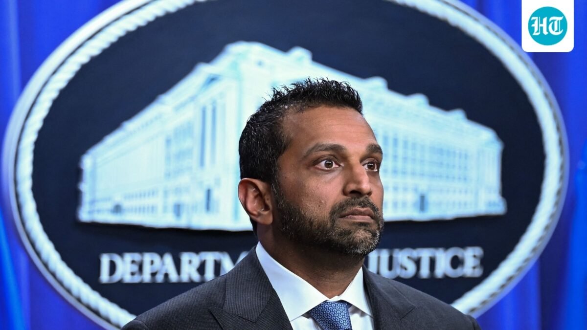 FBI Director Kash Patel looks on during a news conference on July 1. (AFP)