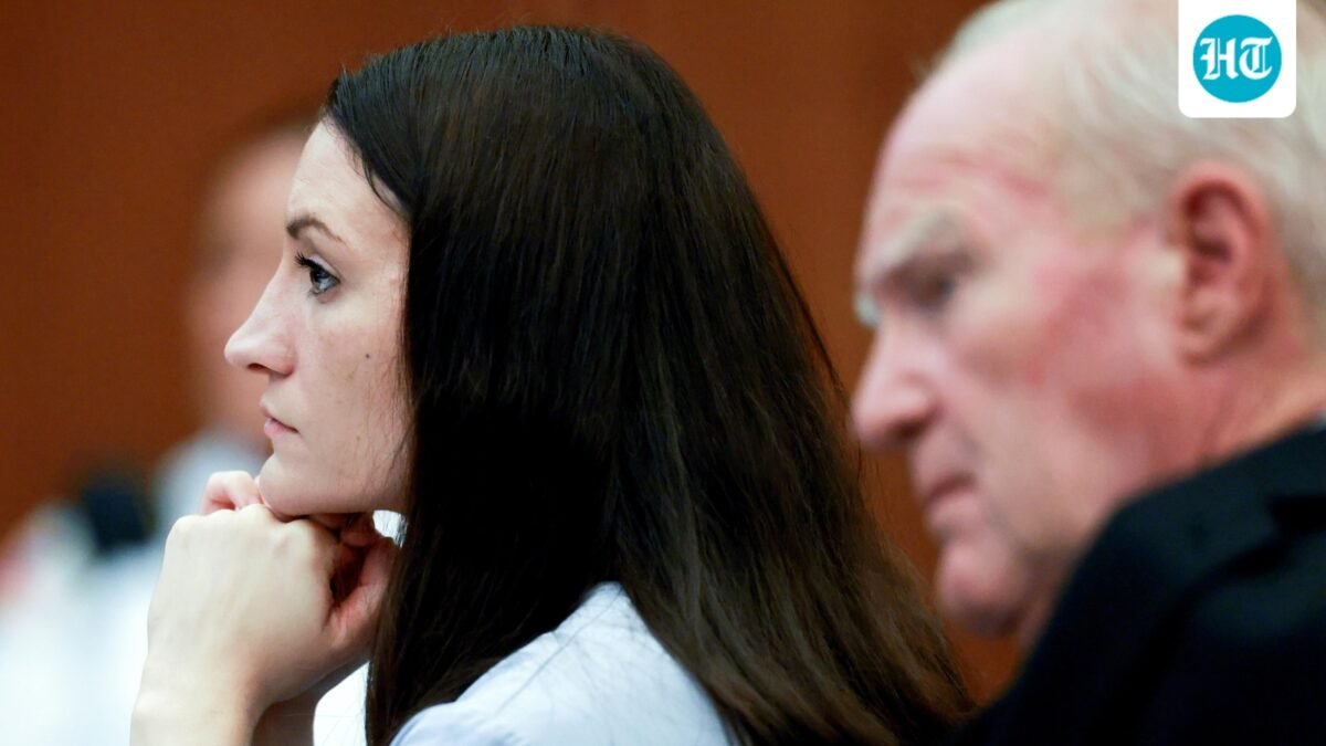 Lindsay Clancy, and her attorney Kevin Reddington , listen to testimony from Rebecca Jollotta, during Clancy's murder trial in Plymouth Mass., on Tuesday Aug. 11, 2026 in Plymouth, Mass.  (Jonathan Wiggs/The Boston Globe via AP, Pool) (Jonathan Wiggs/Pool The Boston G)