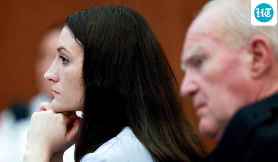 Lindsay Clancy, and her attorney Kevin Reddington , listen to testimony from Rebecca Jollotta, during Clancy's murder trial in Plymouth Mass., on Tuesday Aug. 11, 2026 in Plymouth, Mass.  (Jonathan Wiggs/The Boston Globe via AP, Pool) (Jonathan Wiggs/Pool The Boston G)