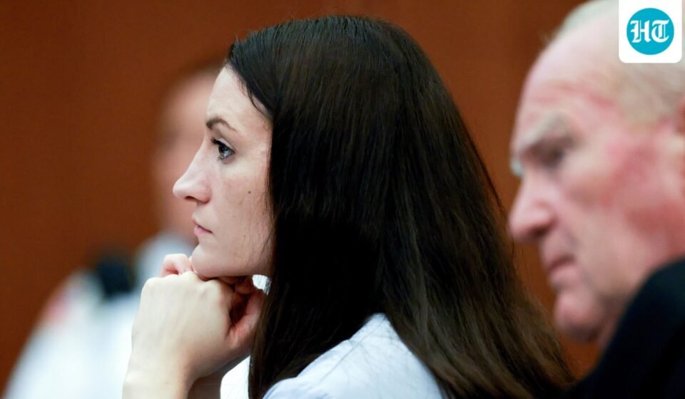 Lindsay Clancy, and her attorney Kevin Reddington , listen to testimony from Rebecca Jollotta, during Clancy's murder trial in Plymouth Mass., on Tuesday Aug. 11, 2026 in Plymouth, Mass.  (Jonathan Wiggs/The Boston Globe via AP, Pool) (Jonathan Wiggs/Pool The Boston G)