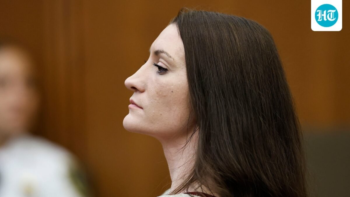Lindsay Clancy listens to testimony during her murder trial in Plymouth Superior Court, on Wednesday, Aug. 26, 2026 in Plymouth, Mass.  (Greg Derr  /The Patriot Ledger via AP, Pool) (Greg Derr/The Patriot Ledger/Poo)