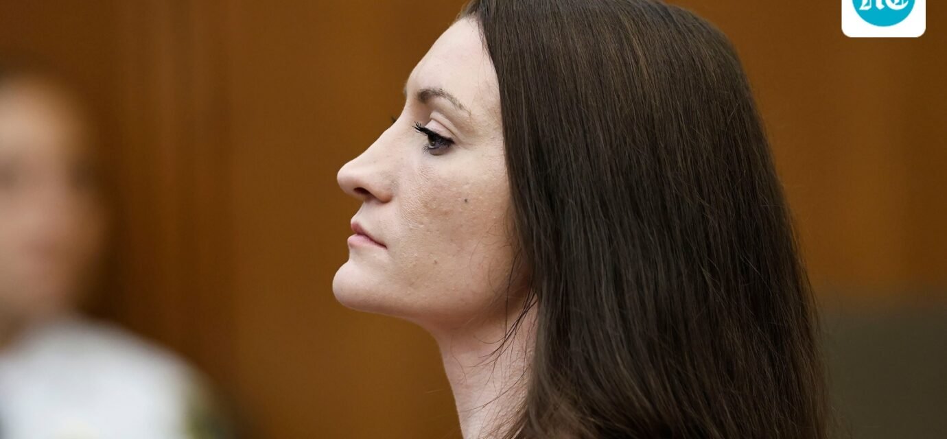 Lindsay Clancy listens to testimony during her murder trial in Plymouth Superior Court, on Wednesday, Aug. 26, 2026 in Plymouth, Mass.  (Greg Derr  /The Patriot Ledger via AP, Pool) (Greg Derr/The Patriot Ledger/Poo)