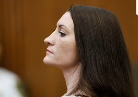 Lindsay Clancy listens to testimony during her murder trial in Plymouth Superior Court, on Wednesday, Aug. 26, 2026 in Plymouth, Mass.  (Greg Derr  /The Patriot Ledger via AP, Pool) (Greg Derr/The Patriot Ledger/Poo)