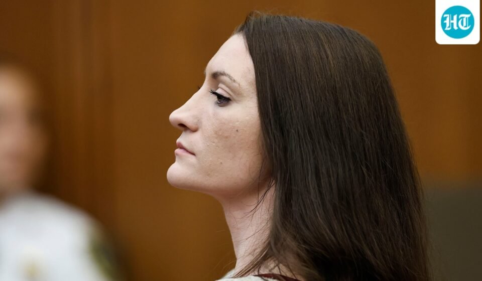 Lindsay Clancy listens to testimony during her murder trial in Plymouth Superior Court, on Wednesday, Aug. 26, 2026 in Plymouth, Mass.  (Greg Derr  /The Patriot Ledger via AP, Pool) (Greg Derr/The Patriot Ledger/Poo)