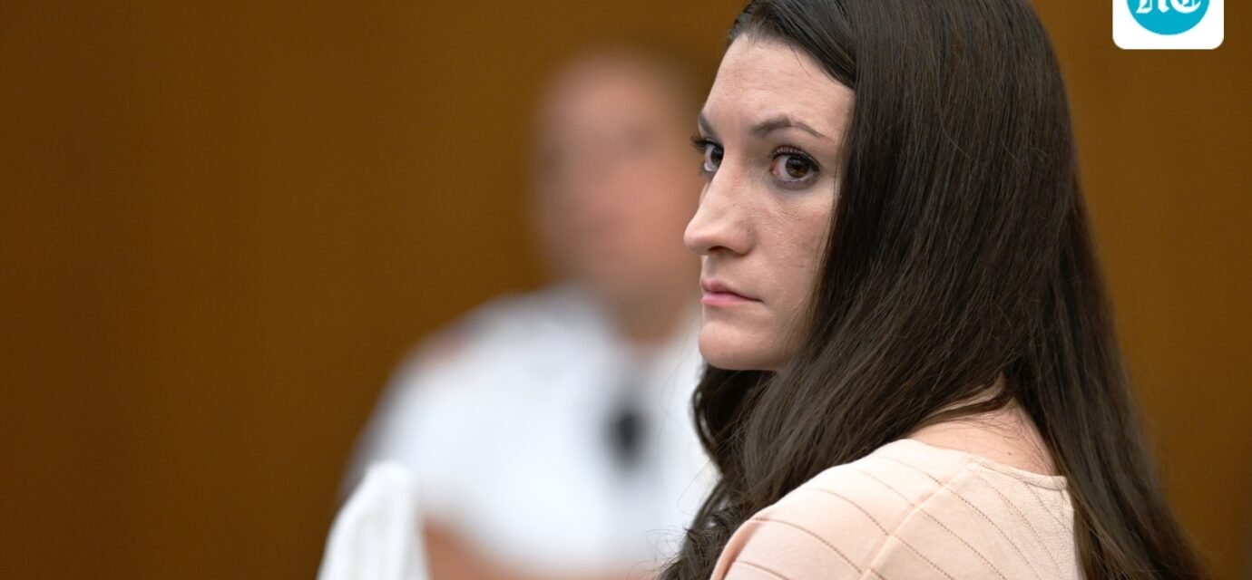 Lindsay Clancy is facing trial for killing her children Dawson, Cora, and Callan. (AP Photo)